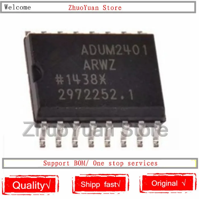 1PCS/lot New original ADUM2401 ADUM2401ARWZ ADUM2401BRWZ IC Chip SOP-16 | Электроника