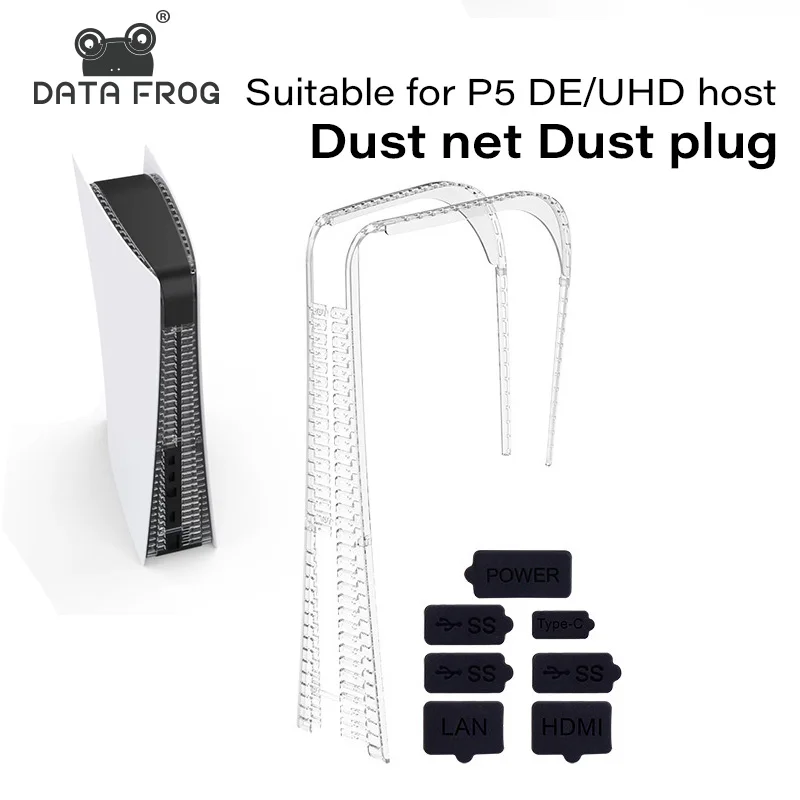 

Dustproof Plugs Set for PS5 Game Console USB HDM Interface Dust Plug PC Anti-dust Cover Kit for PS5 DE/UHD Accessories