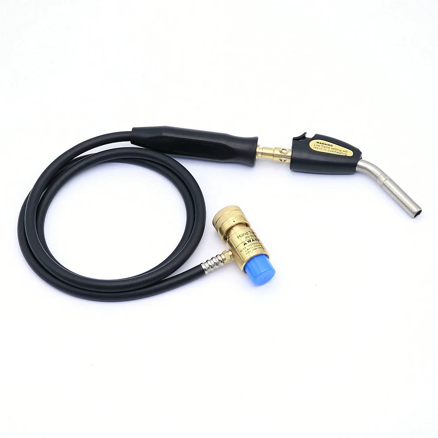 

Mapp Gas Hand Torch Self Ignition Turbo Torch with Hose Welding Plumbing Propane