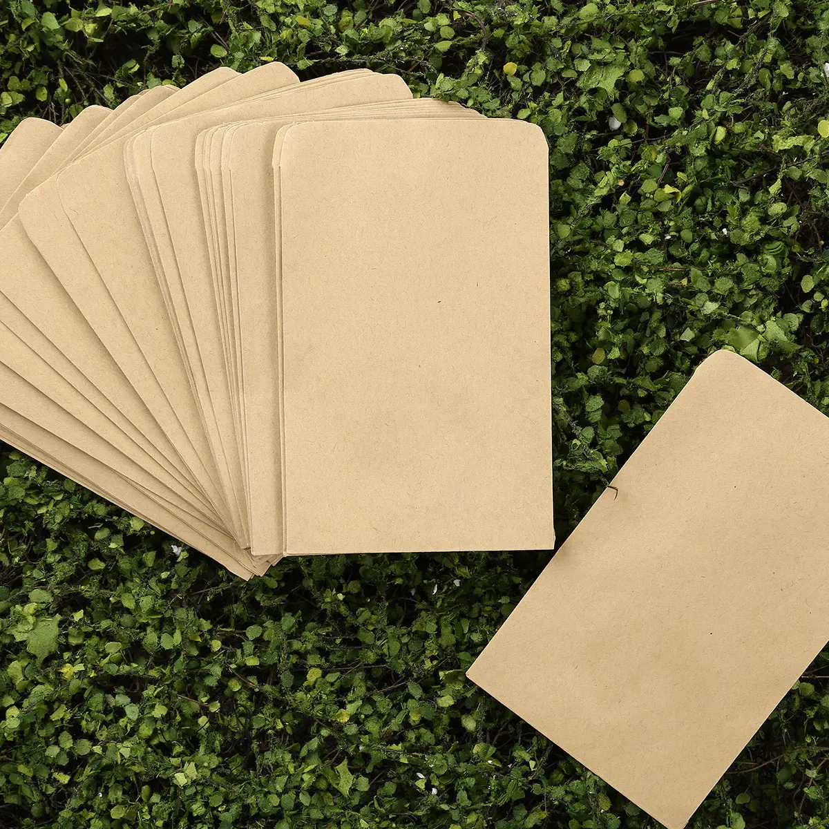 50pc Mini Kraft Paper Bags Hybrid Corn Farm Pollen Packets Sack Pouch Package 