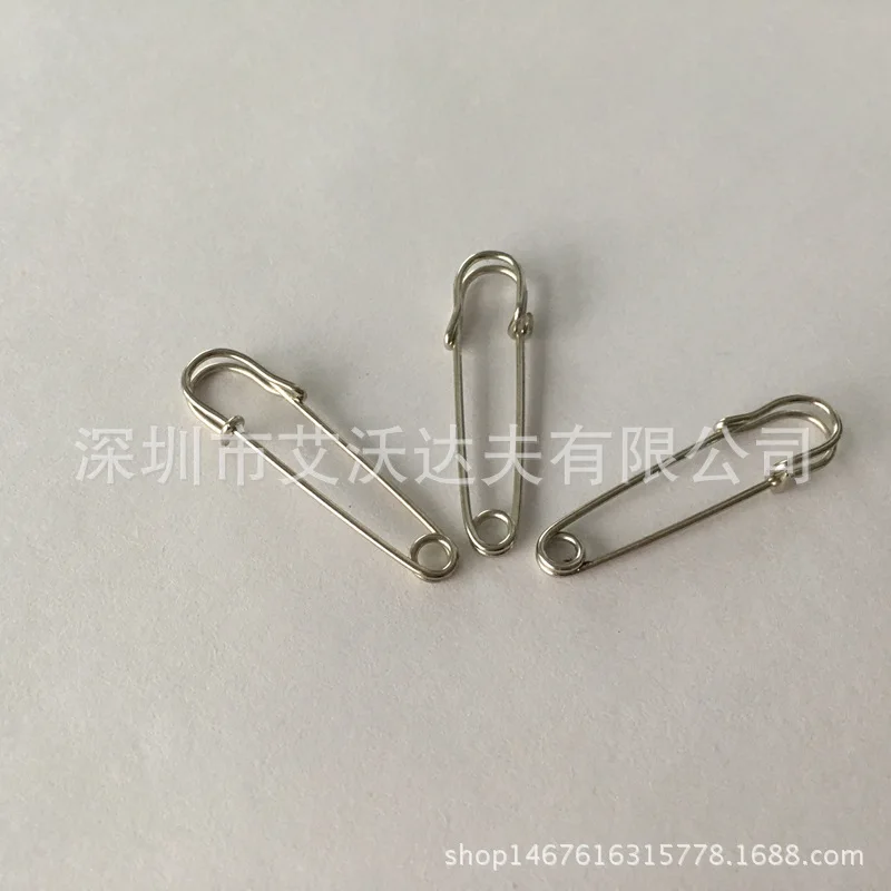 

Manufacturers Supply 38mm Nickel High Strength Steel Wire Safety Pin High Hardness Safe Safety Pin Color Customizable