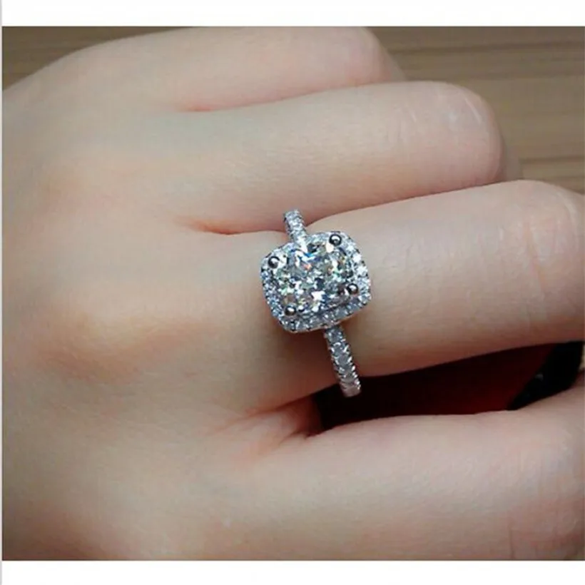 Женское Обручальное кольцо из серебра 100% пробы с фианитом|Кольца| |