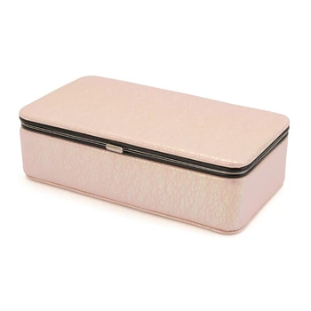 

Jewelry Storage Box Portable Earring Ring Jewelry Box PU Leather Packing Storage