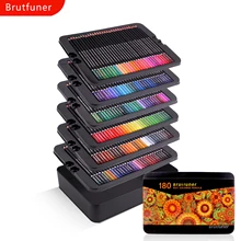 Brutfuner 120-180 artista Set de lápices de colores para los libros para colorear para adultos de Core profesional contados lápices de dibujo del arte