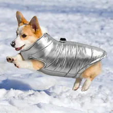 D-образное кольцо машинная стирка застежка-молния теплый зимний жилет для собак Йоркширский водостойкий зоотовары снежный день ветрозащитный