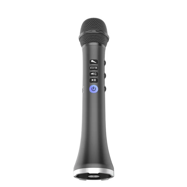 15W Black L-698DSP Профессиональный 20 Вт Bluetooth караоке микрофон динамик Портативный беспроводной мини домашний KTV для пения и воспроизведения музыки - Цвет: 15W Black