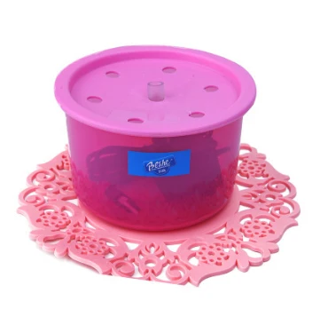 Rose Red New USB Pet Drinking Fountain Automatic Cycle Water Dispenser Filters Cat Dog Mute Drinker Feeder Bowl Pet Drinking Fountain - Цвет: Rose Red
