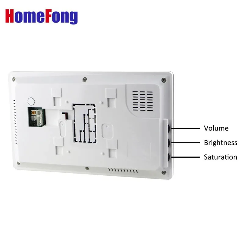 US $56.63 Homefong 7 Inch Wired Video Intercom Doorbell With Camera White Unlock Door Phone Intercom System Day Night Vision Ip65