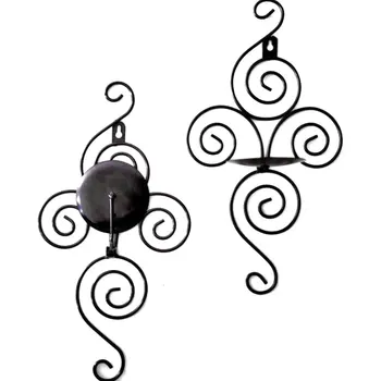 

Iron Wall Hanging Candle Holder Decoration Tea Light Holder Candlestick For Wedding Dinner Party Christmas Ornament