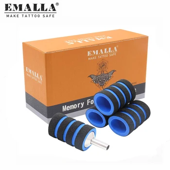 

EMALLA 20PCS Blue Tattoo Grip Covers 22mm Disposable Tattoo Grip Handle Cover Tattoo Bandages For Stainless Steel Tattoo Grip