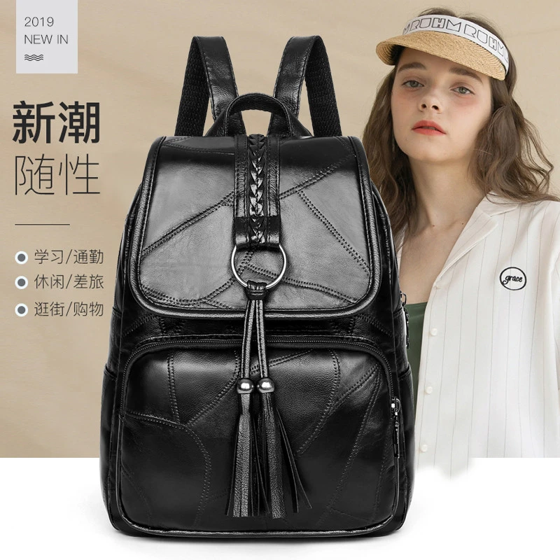 mochilas negras de casual femeninas adolescentes mochilas impermeables mochilas de gran capacidad|Mochilas| - AliExpress