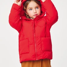Детская хлопчатобумажная одежда куртки для девочек куртка с капюшоном на осень и зима новая детская куртка в Корейском стиле хлопковый комплект одежды