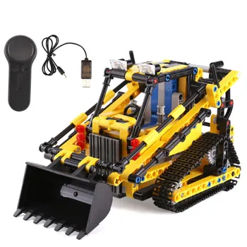 

Building Blocks Bulldozer Remote Control Car Transport Engineering Vehicle Technic Machine Children Gifts Kids Toys