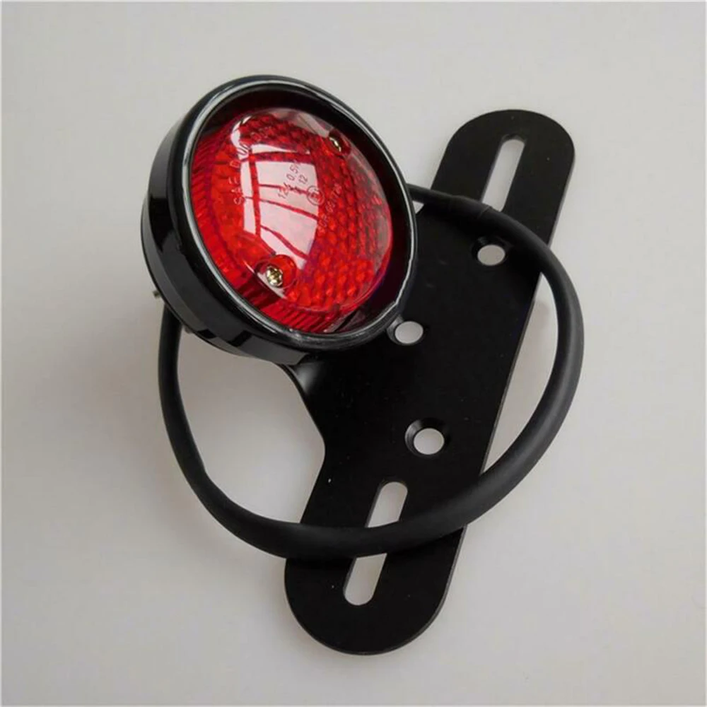 1x мотоцикл красный задний светильник Круглые лампы 12 В Замена для Harley Chopper