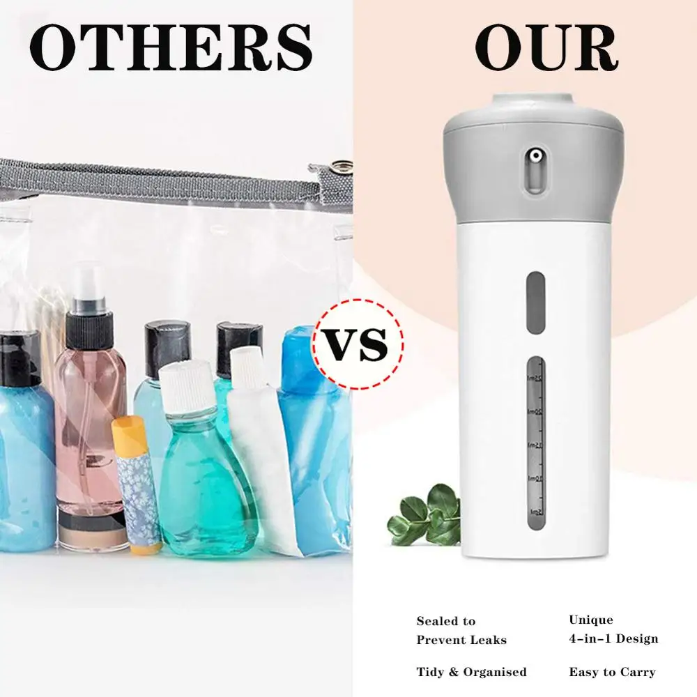 Portable Silicon Travel Bottles Set squeeze bottle Multi purpose containers bottles Sub bottling Tube Squeeze 4 2