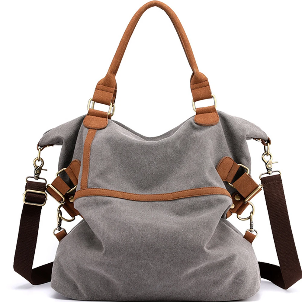 Canvas Tote Handbags For Women Female Large Capacity Shoulder Bags Ladies Casual Brand Crossbody Bag High Quality Travel Packs
