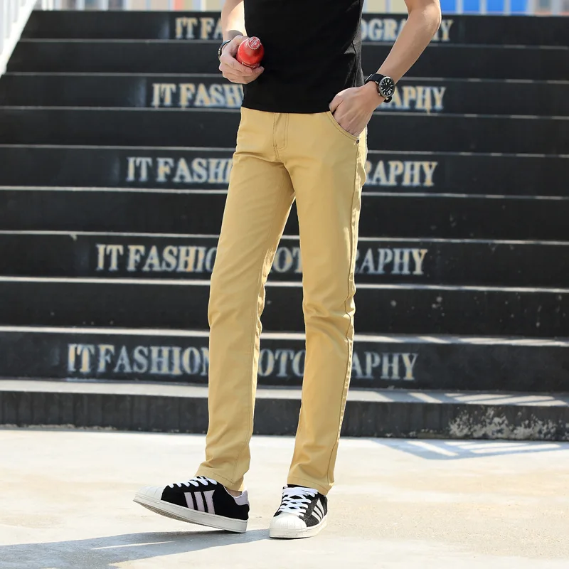 

2019 New Style Casual Pants Men's Straight-Cut Loose-Fit Trousers Slim Fit Autumn Youth Pants Korean-style 8006