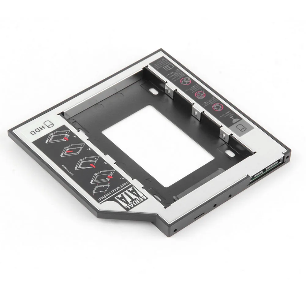 12,7 мм 2nd HDD Caddy для 2," 2 ТБ SATA 3,0 SSD корпус корпуса жесткого диска+ светодиодный адаптер для ноутбука DVD cd-rom Optibay