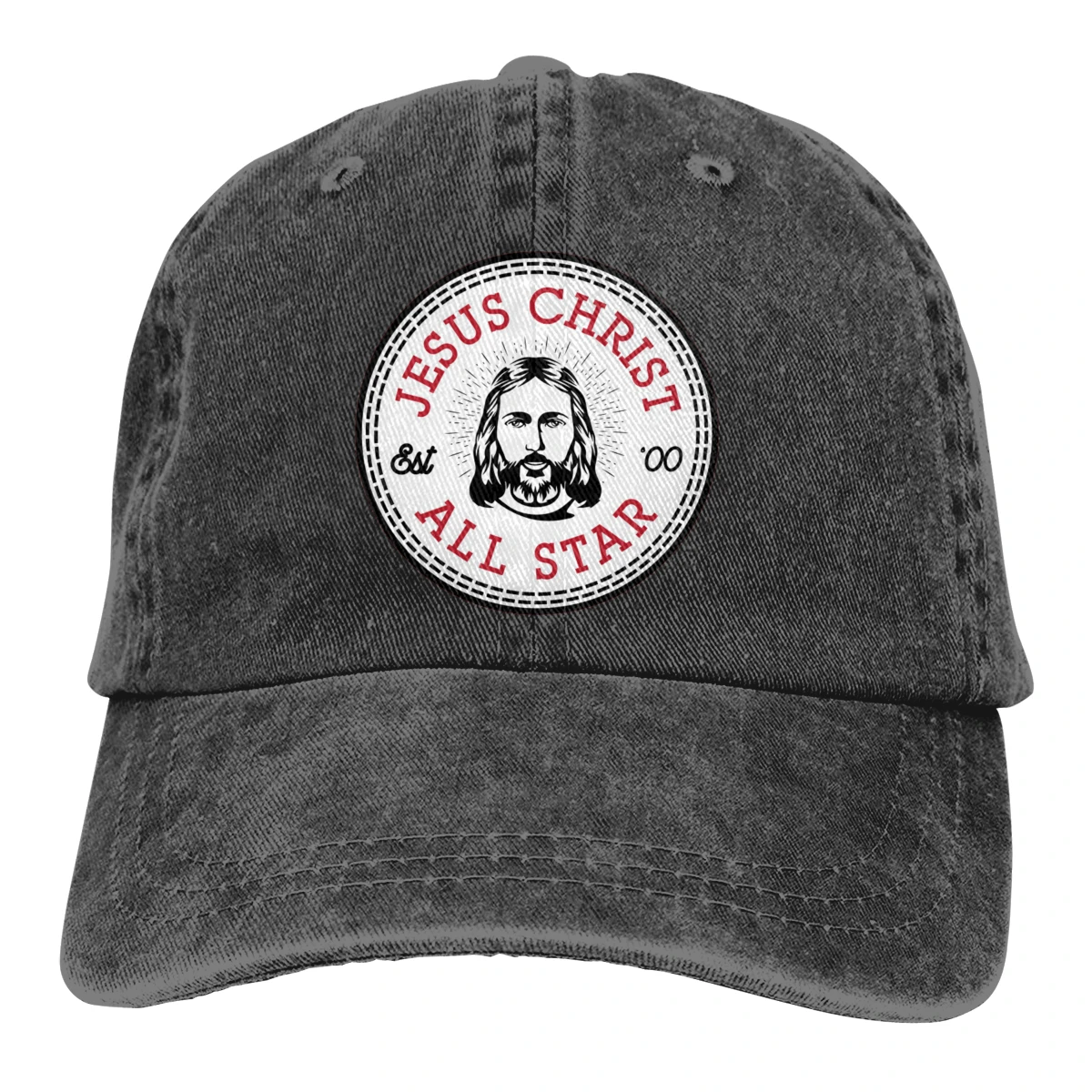 Jesus Christ Casquette, Черная мужская и женская джинсовая бейсболка, регулируемая бейсболка для гольфа