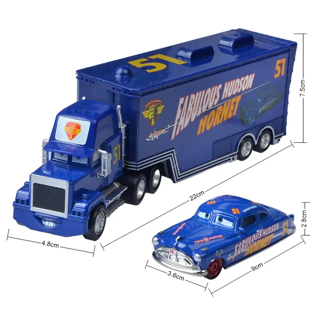 Disney Pixar Cars 3 Toy Lightning The King McQueen 1:55 Diecast Metal Alloy Model Car Toys For Boys Children's Birthday Gift 2