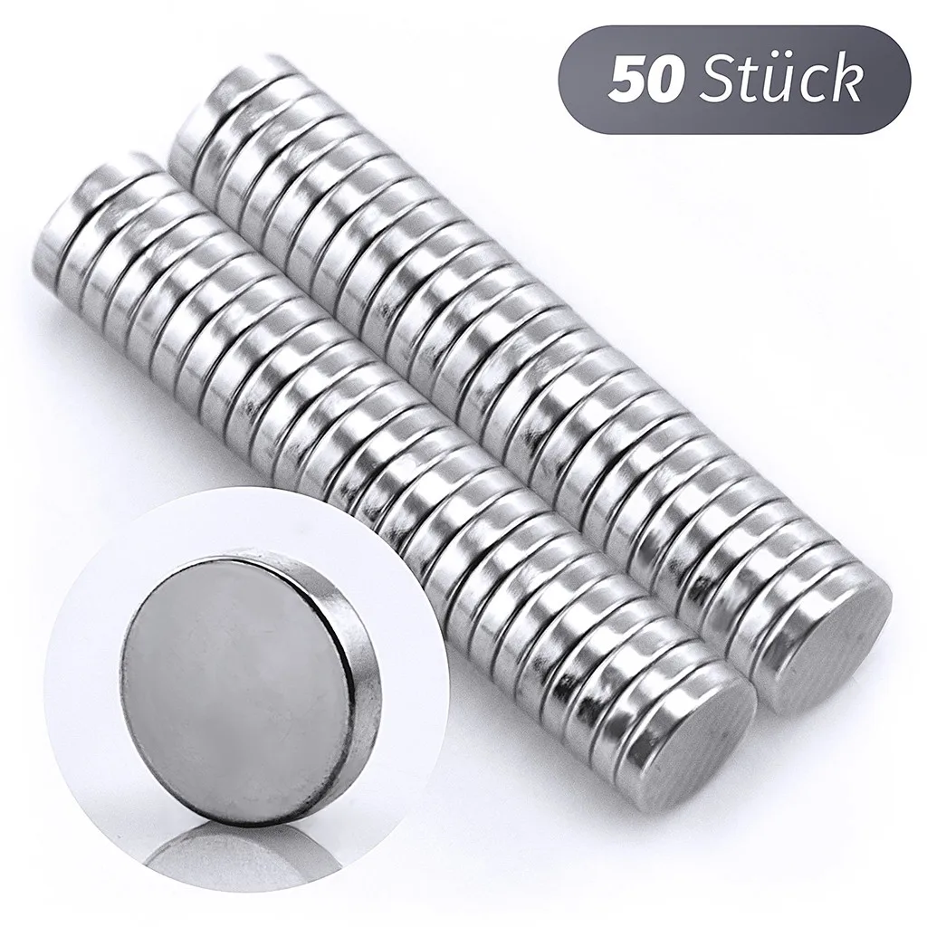 50pcs Rare-earth Neodymium Magnet Strong Powerful Permanent Fridge Ndfeb Magnets | Обустройство дома