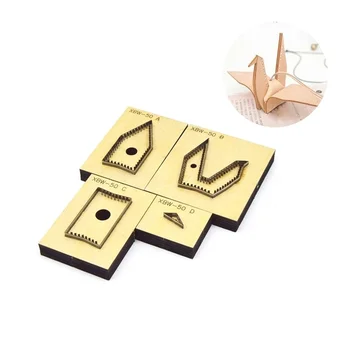 

New Dies For 2020 Wood Die Cutting DIY Thousand paper crane Key Ring Key Case Fun Pendant Leather Laser Removable Cutting Dies