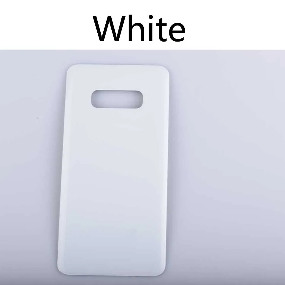 White-No tool S10E задняя крышка батарейного отсека для samsung Galaxy S10E G970 SM-G970 задняя крышка батарейного отсека - Цвет: White-No tool