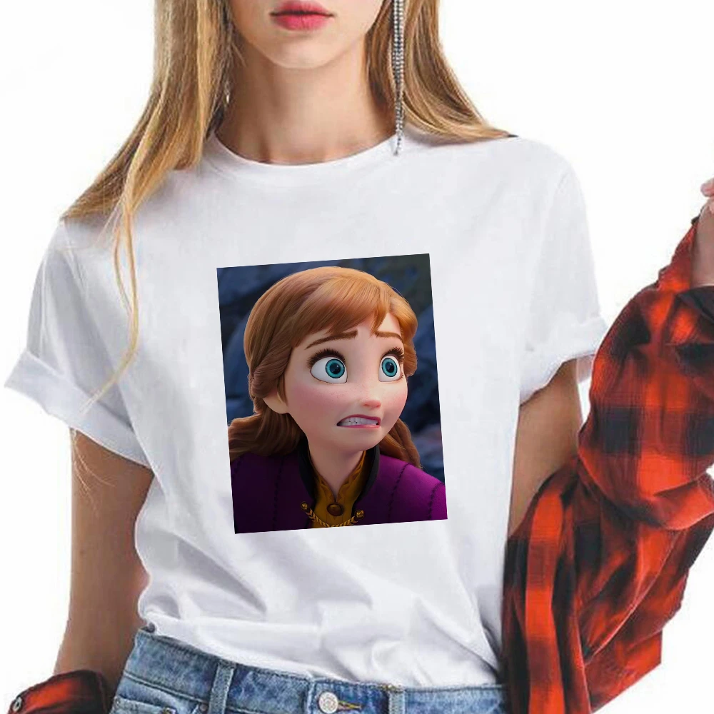 Disney Frozen Anna Lucu Kaos Estetika 