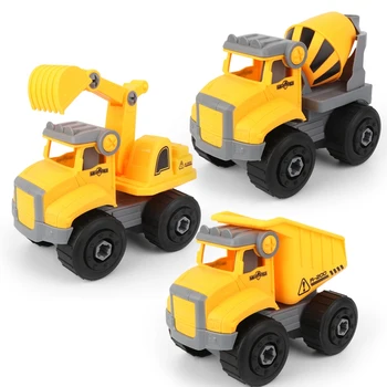 

Disassembly Assembly Engineering Car Tractor Toy Truck Model Toy Vehicles Building Block Kids Toy Gift Christmas Gift(Dump Truck