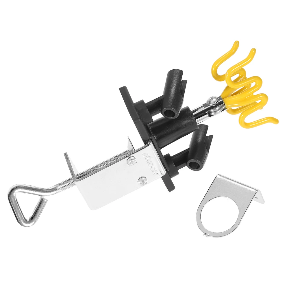 

KKmoon Airbrush Holder Holding 4 Clamp-On Mount Table Bench Station Gravity Stand Kit for Air Brush