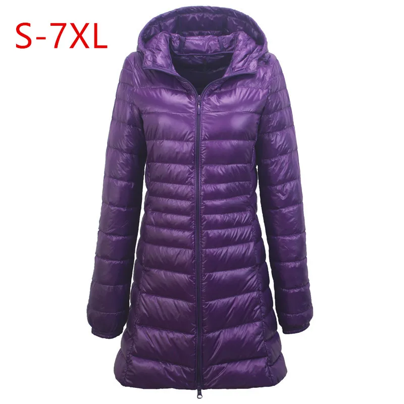 

2019 Spring Autumn Women's Long Jacket Coat Parka Simple Quilted Windproof Warm Cotton Down Jacket Female Large Size S-7XL Coats