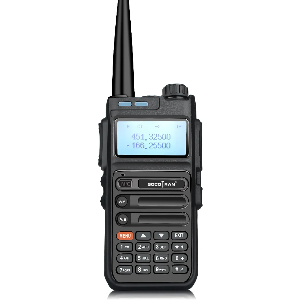 Ham Radio Vhf Uhf Scanner Di Frequenza Socotran Uv5F Plus Dual Band 5W Walkie Talkie Scanner Radio