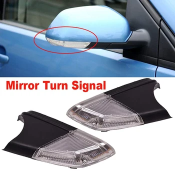 

2pcs Left+Right Side Car Rear View Mirror Turn Signal Light Indicator Led For mk4 FL 2005-2009 Octavia 2006-2010