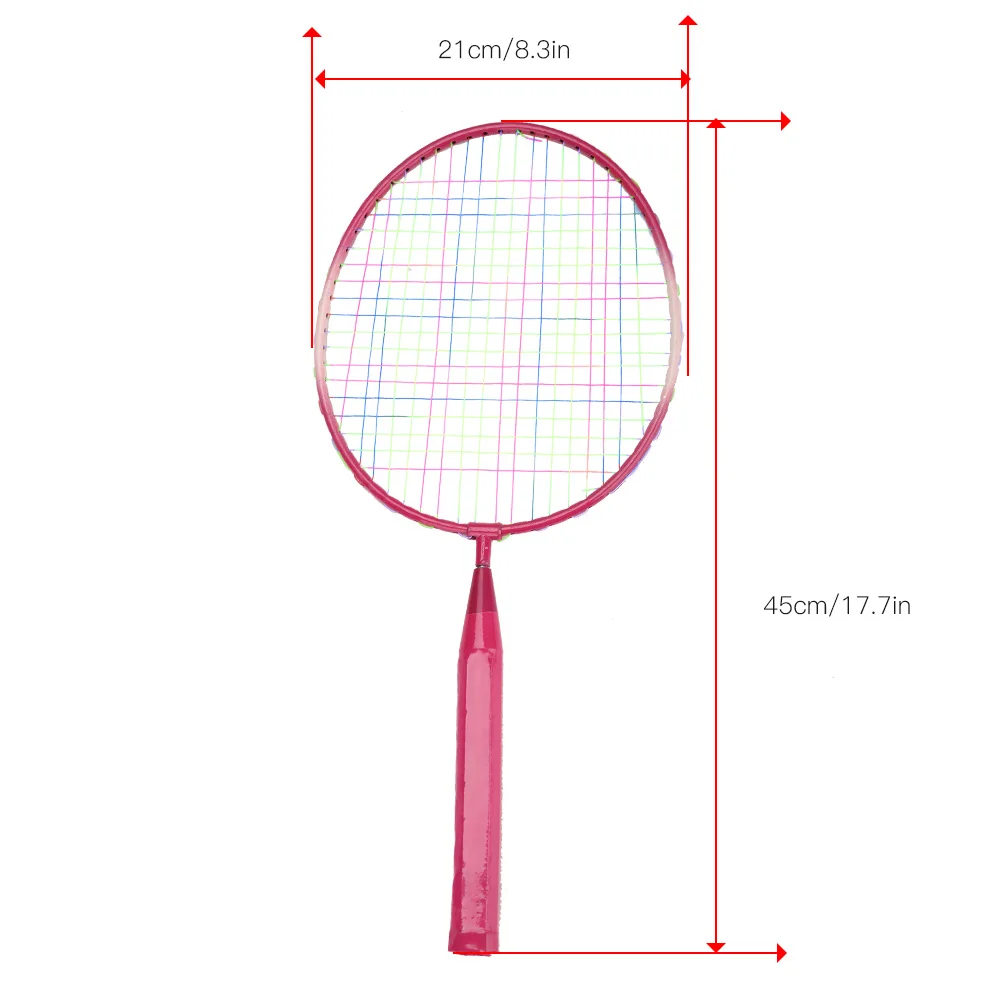 1 пара молодежных детских ракетов для бадминтона, спортивный костюм с рисунком, игрушка для детей, уличные развлечения, ракетки для