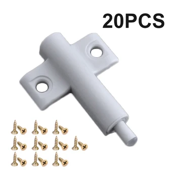 

20 Pcs/set Drawer And Cupboard Non-toxic Door Damper Screws ABS Plastic Buffer