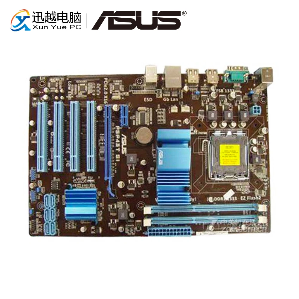 

Asus P5P43T SI Desktop Motherboard P43 Socket LGA 775 For Core 2 Duo DDR3 16G SATA2 USB2.0 ATX Original Used Mainboard