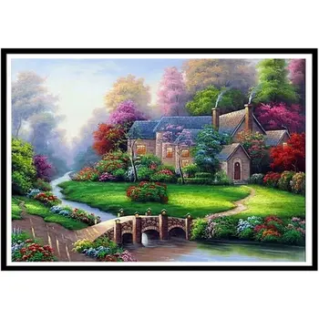 

Forest hut Diamond Painting Colourful Abstract Painting Home Decoration The Best Gift for Friends And Family