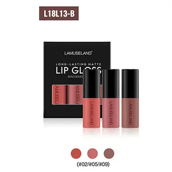 

3.5g*3PCS Matte Lipstick Set 15 Colors Liquid Lipstick Lip Tint Matte Velvet 24h Long Lasting Non-stick Cup Lip Makeup