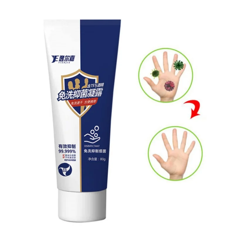 $2.74 80ml Travel Portable Hand Sanitizer Anti-Bacteria Moisturizing Disposable No Clean Clear Bottle Antibacterial Hand Sanitizer