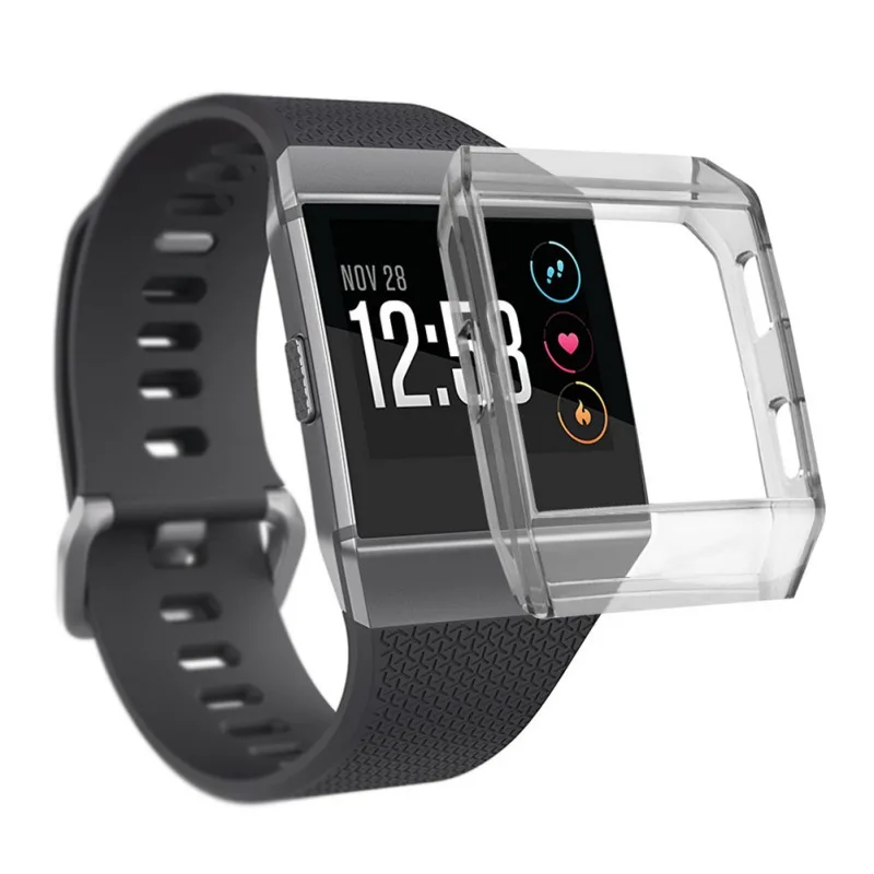40 мм чехол для часов для Fitbit Ionic Smart Watch пылезащитный устойчивый к царапинам Tansparent водонепроницаемый ТПУ Защитный корпус