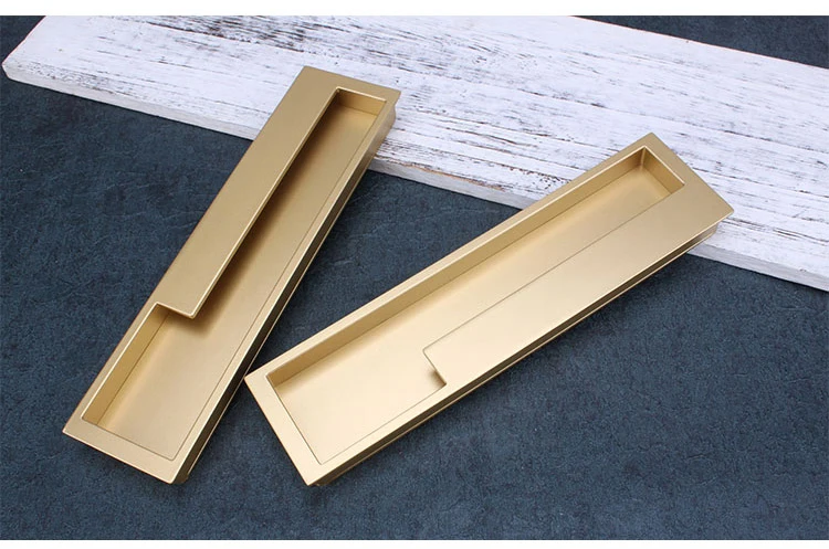 KAK-Zinc Alloy Interior Sliding Door Handles, Black