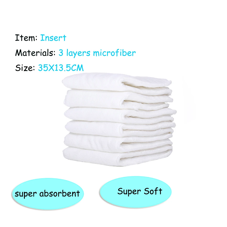  Happyflute HOt Sale OS Pocket Diaper 8pcs diape+8pcs microfiber insert Washable &Reusable Baby Napp