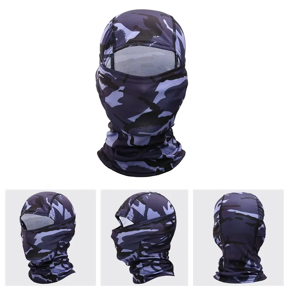 Tático moto balaclava boné camuflagem malha motocross