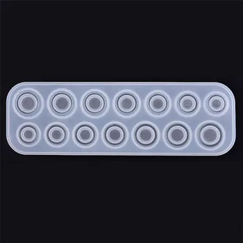 

Flat Rings Mould Collection Handmade DIY Jewelry Making Ring Silicone Mold Crystal Epoxy Molds