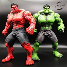 MV Comics superbohater Avenger Incredible-Hulk amp Red Incredible-Hulk 10 #8222 figurka luźna tanie tanio yaksanage lalki 12 + y CN (pochodzenie) Unisex 10inch Wyroby gotowe Zachodnia animacja Produkty na stanie Film i telewizja