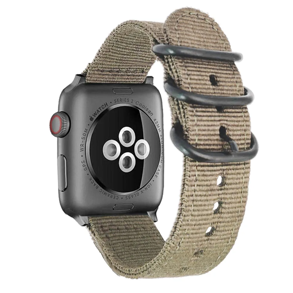 Нейлоновый ремешок для часов apple watch band 44 мм 40 мм IWatch Series 1 2 3 4 ремешок для часов 38 мм 42 мм Браслет apple watch 4 Band