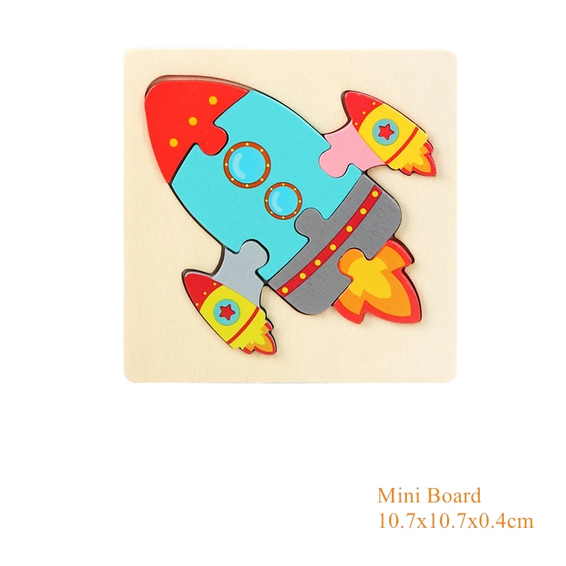 Montessori Materials Children Jigsaw Board Educational Wooden Toys For Toddlers Puzzle Tangram Cartoon Owl Baby Toys 0-12 Months 27
