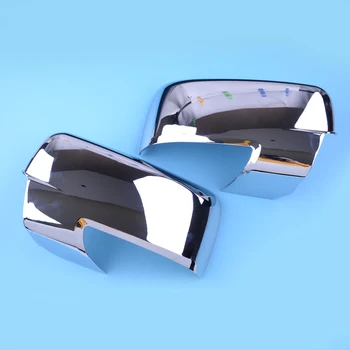 

DWCX 2pcs Silver ABS Car Side Door Mirror Cover Trim Fit For Dodge Ram 1500 2500 3500 2009 2010 2011 2012