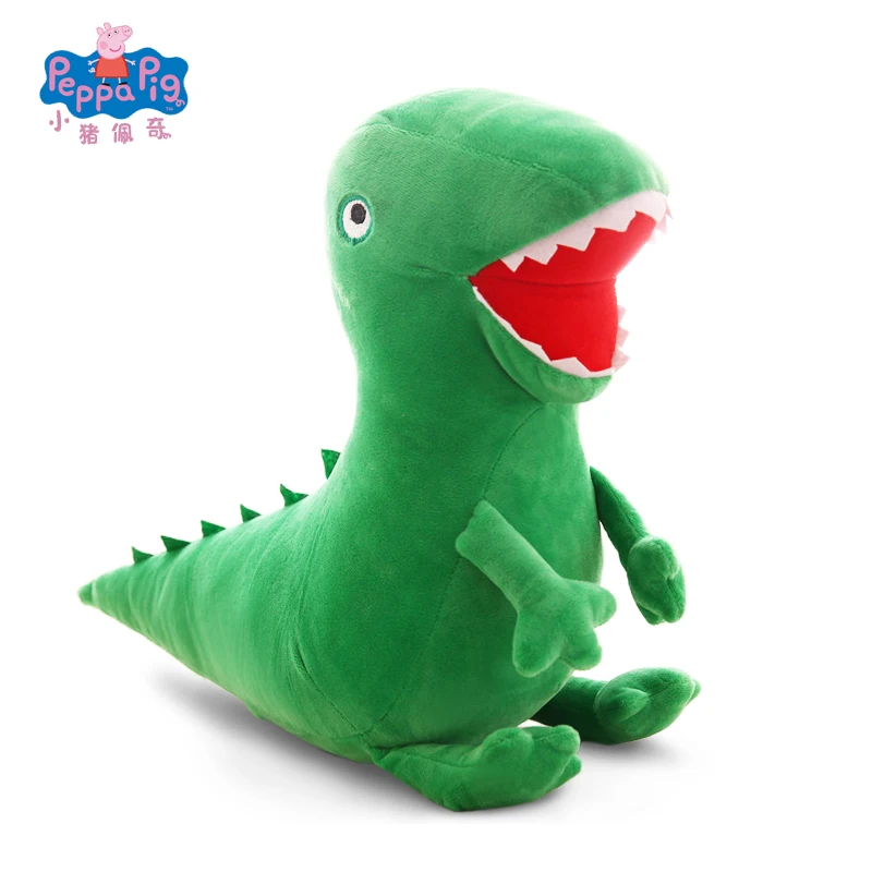 Cerdo de Peppa 19cm de peluche de dinosaurio muñeca algodón PP suave Animal relleno de peluche de regalo para bebé niña niño dinosaurio almohada de peluche de juguete