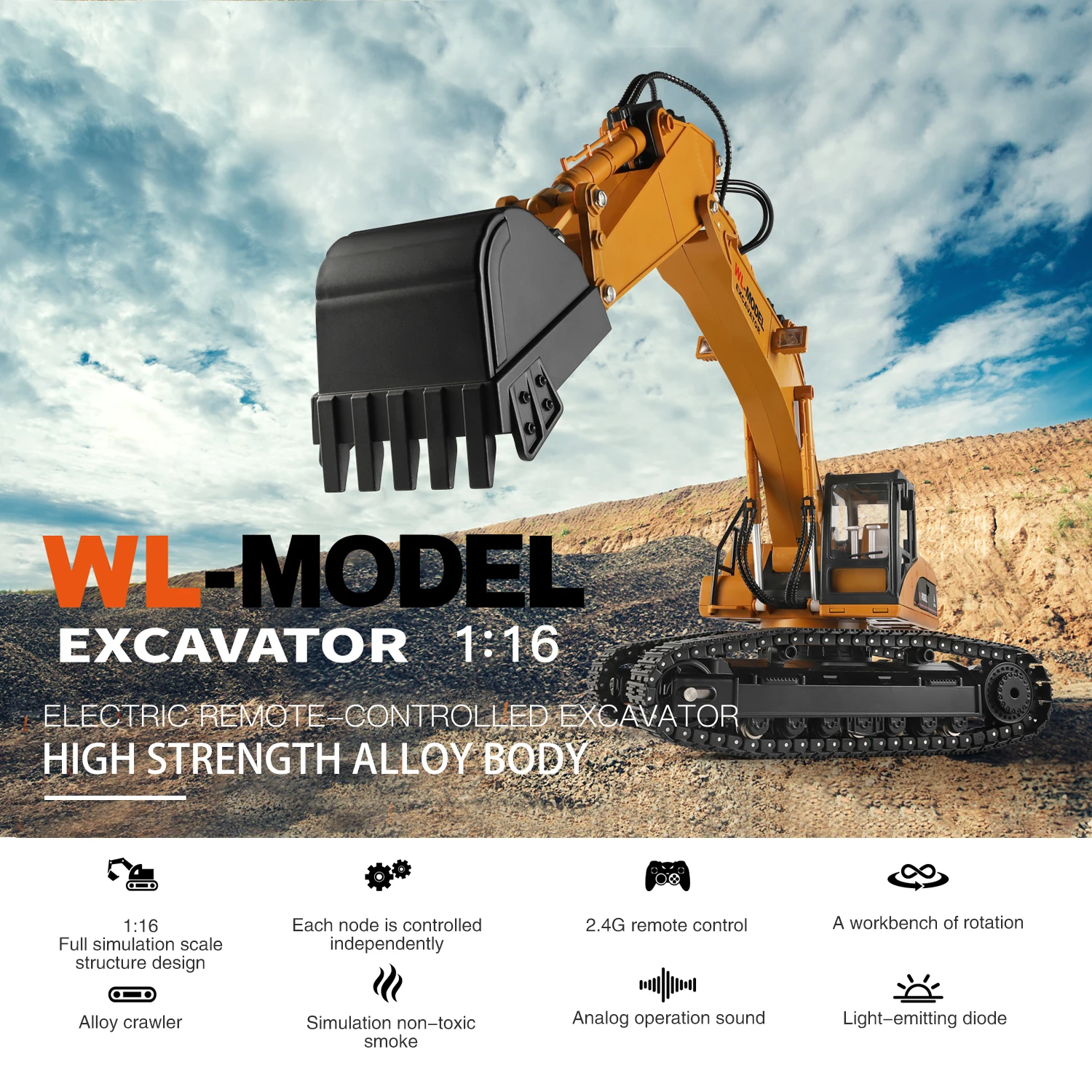 rc controlled excavator